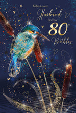 Load image into Gallery viewer, Husband 80th Birthday Card
