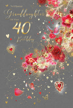 Load image into Gallery viewer, Granddaughter 40th Birthday Card
