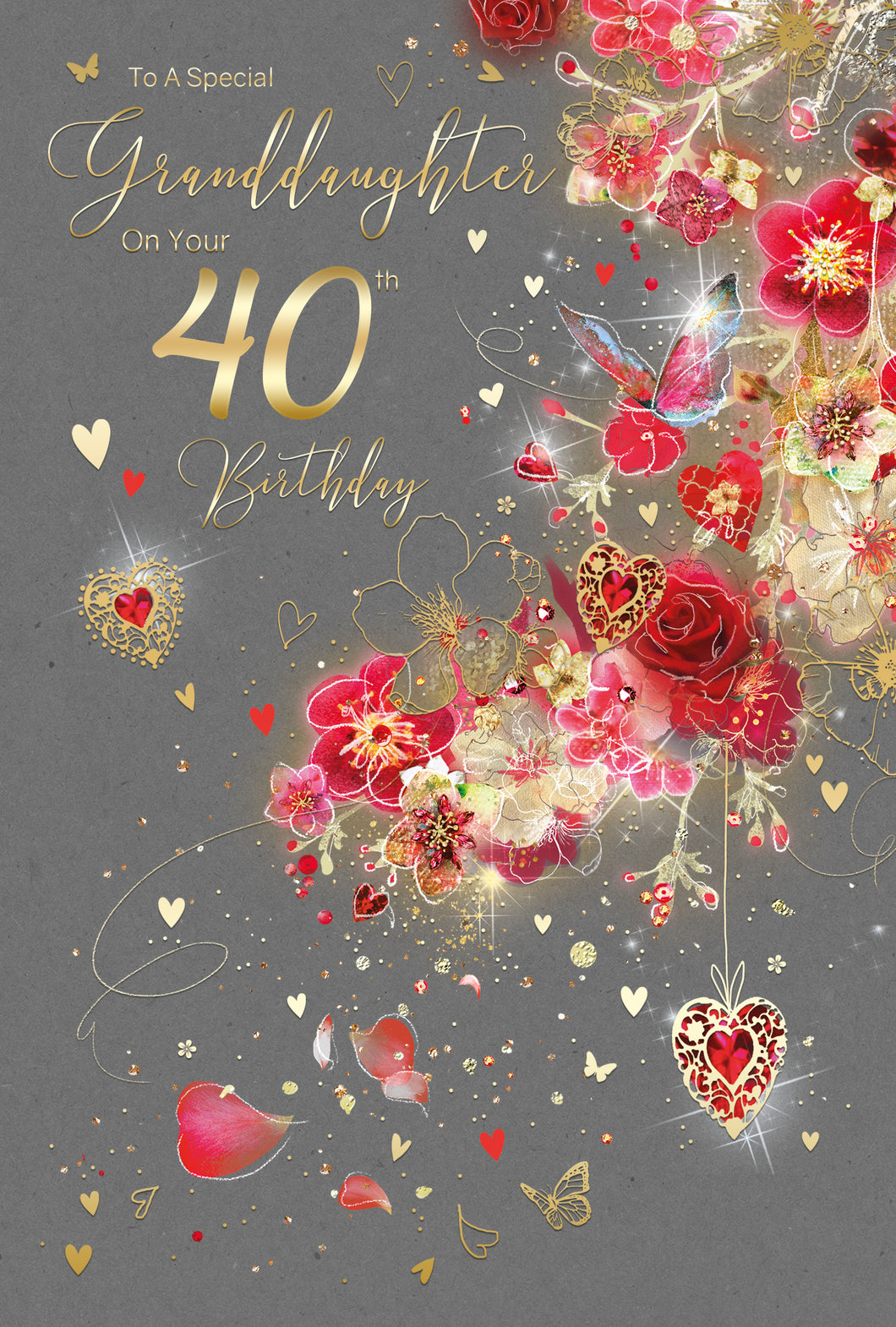 Granddaughter 40th Birthday Card