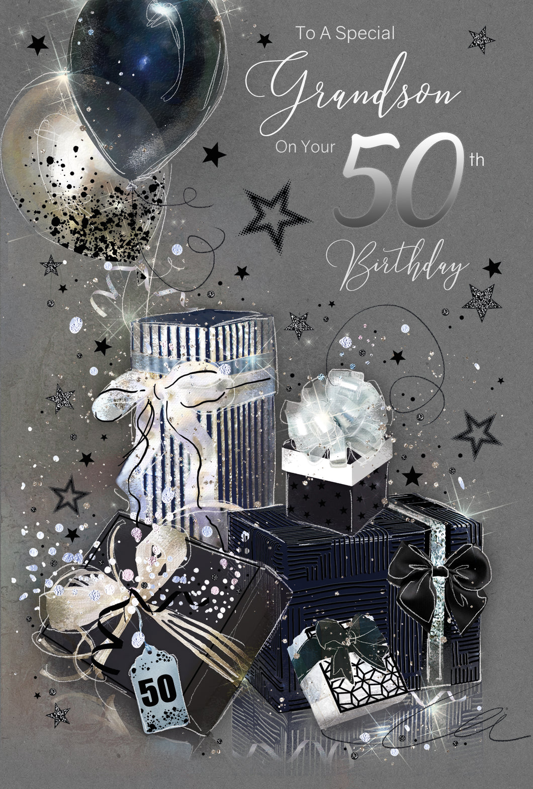 Grandson 50th Birthday Card