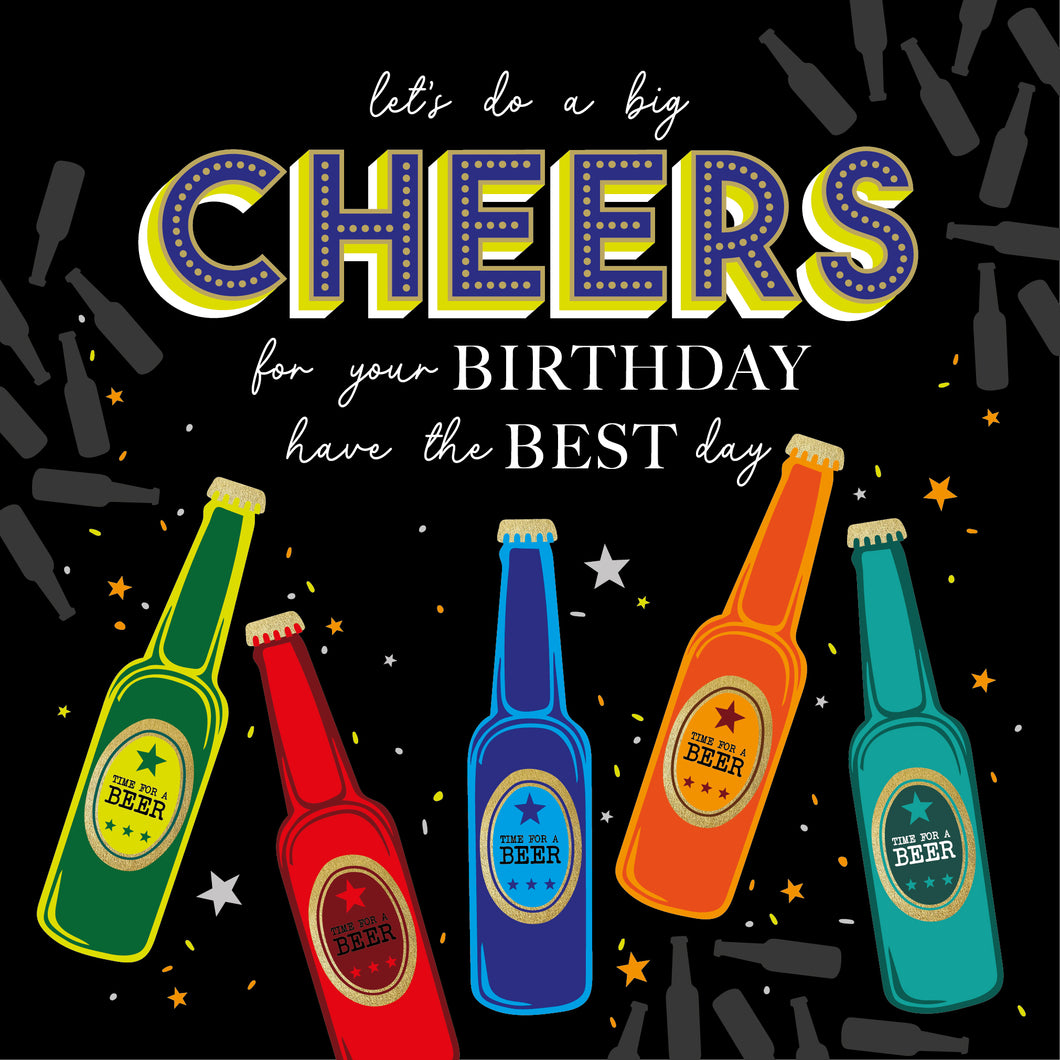 Men's Happy Birthday - Cheers