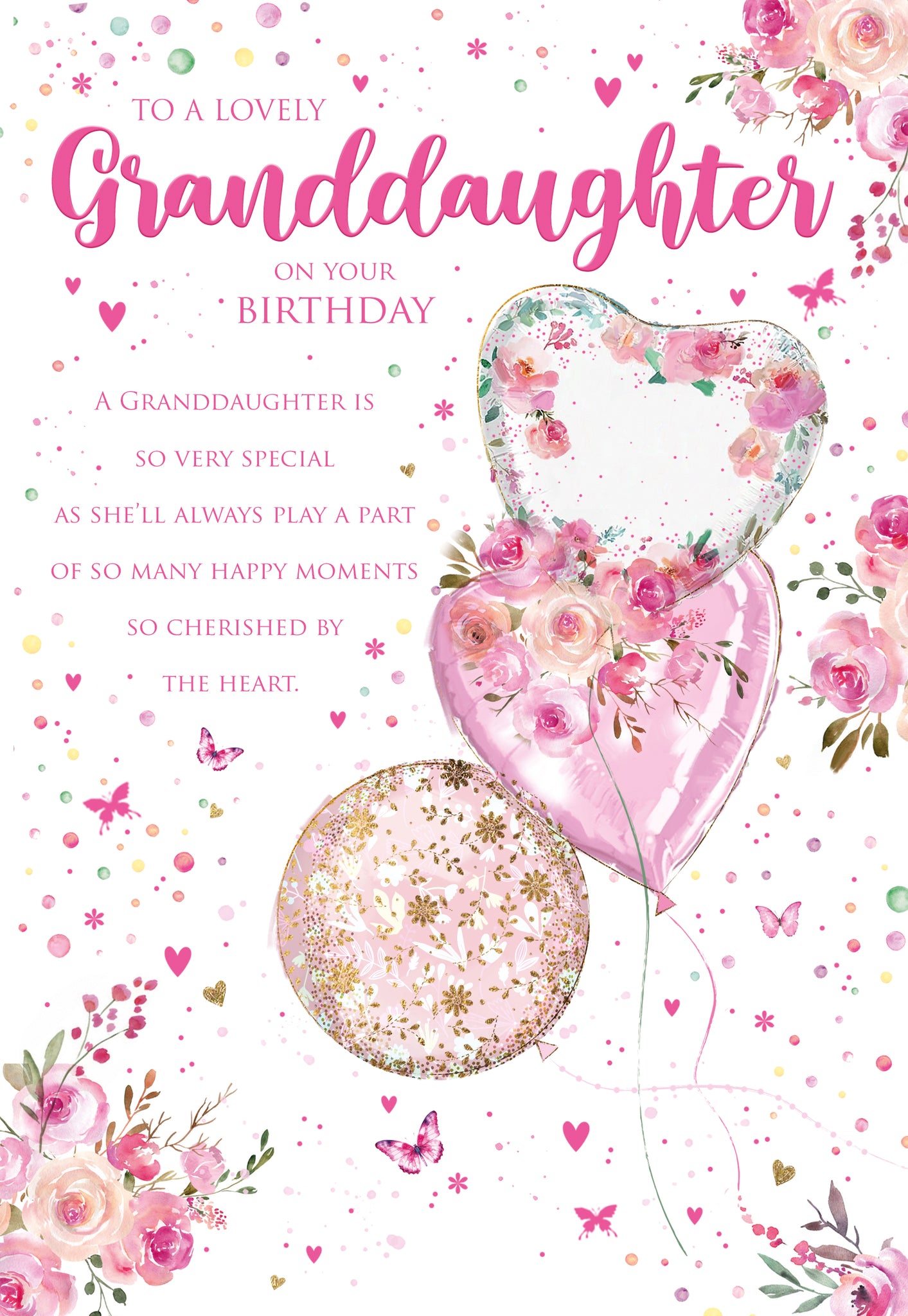 Granddaughter Birthday Card - Greeting Cards Cherry Orchard Online