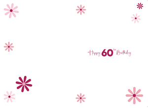 60th Birthday Card