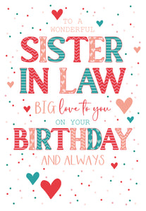 Sister in Law Birthday