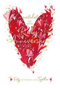 Ruby Wedding Anniversary 40 Years