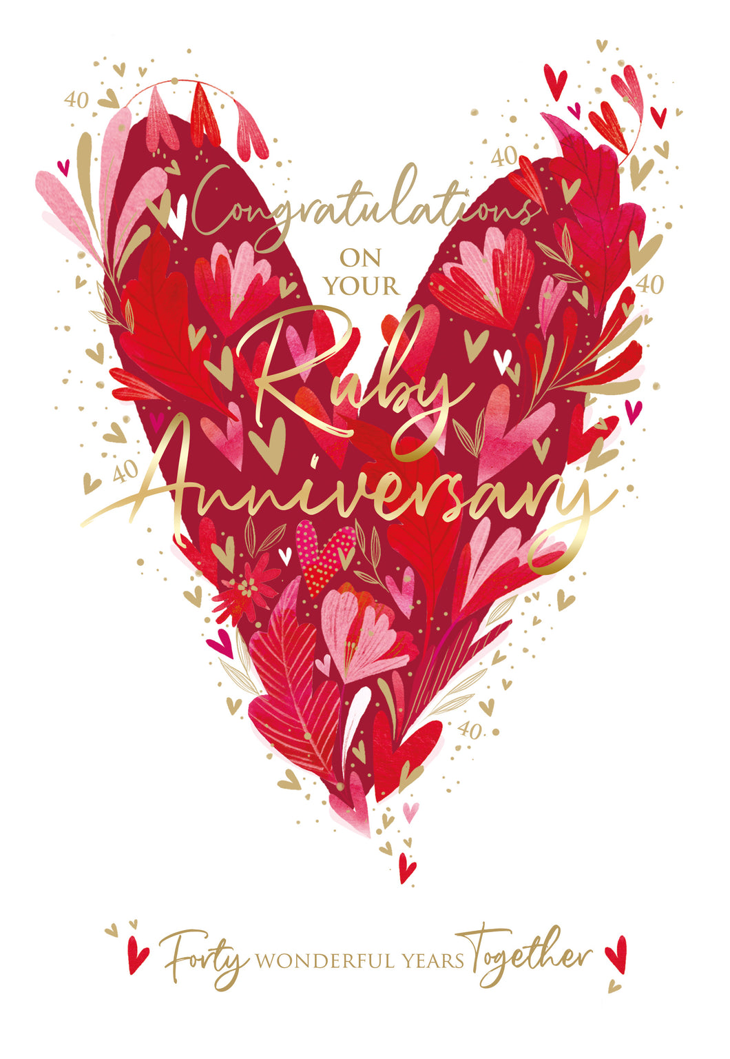 Ruby Wedding Anniversary 40 Years