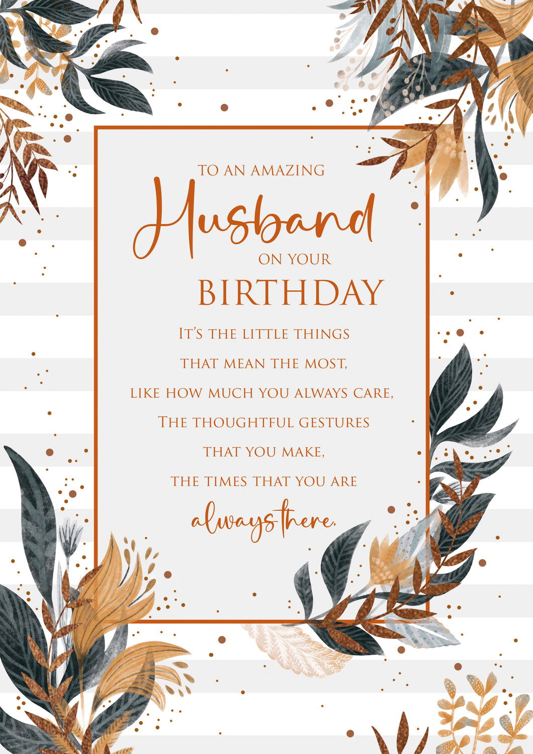 Husband Birthday Card