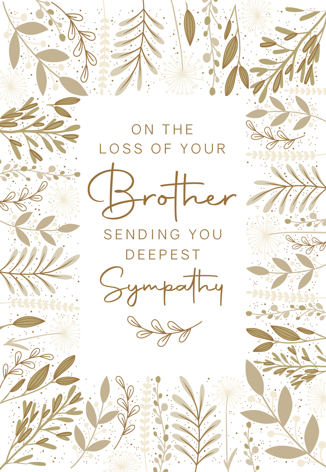 Loss of Brother Sympathy Card