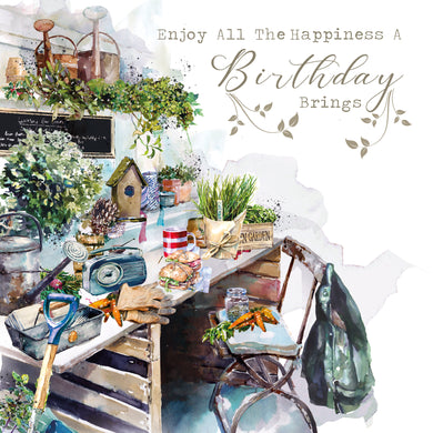 Potting Shed Birthday Card - Birthday Greeting